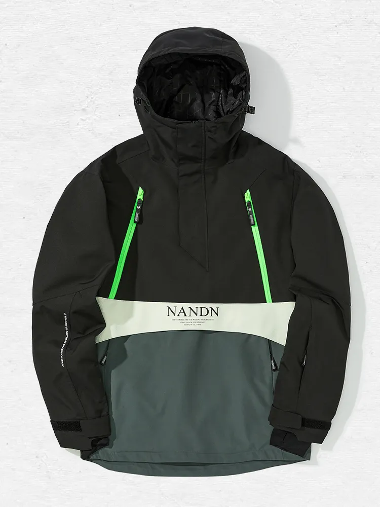 NANDN Insulated Colorblock Hood Jacket - US Only