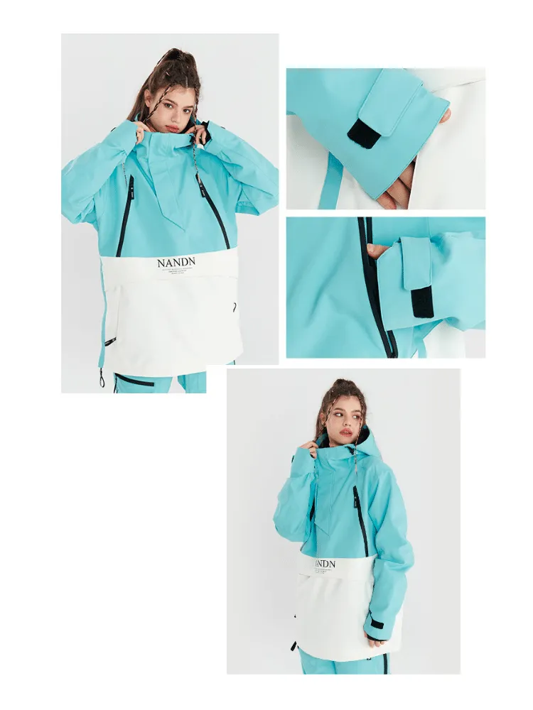 NANDN Insulated Colorblock Hood Jacket - US Only