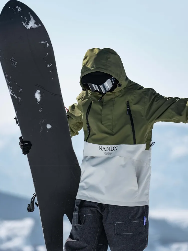 NANDN Insulated Colorblock Hood Jacket - US Only