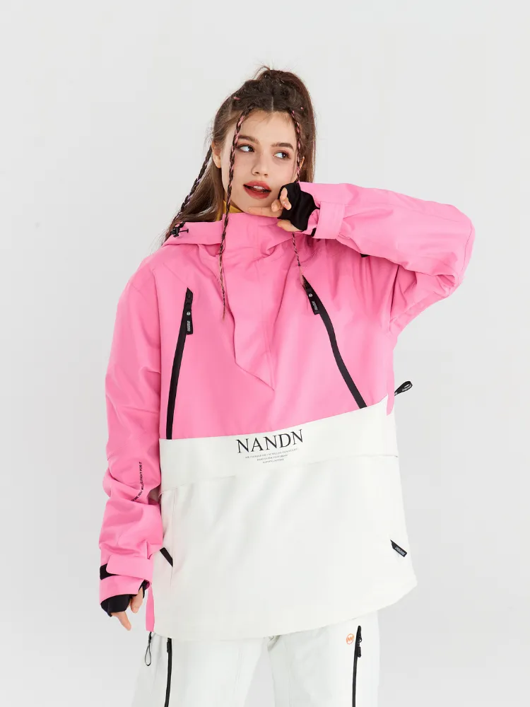NANDN Insulated Colorblock Hood Jacket - US Only
