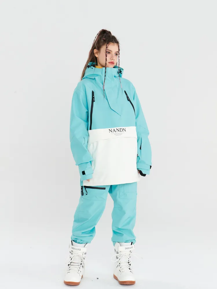 NANDN Insulated Colorblock Hood Jacket - US Only