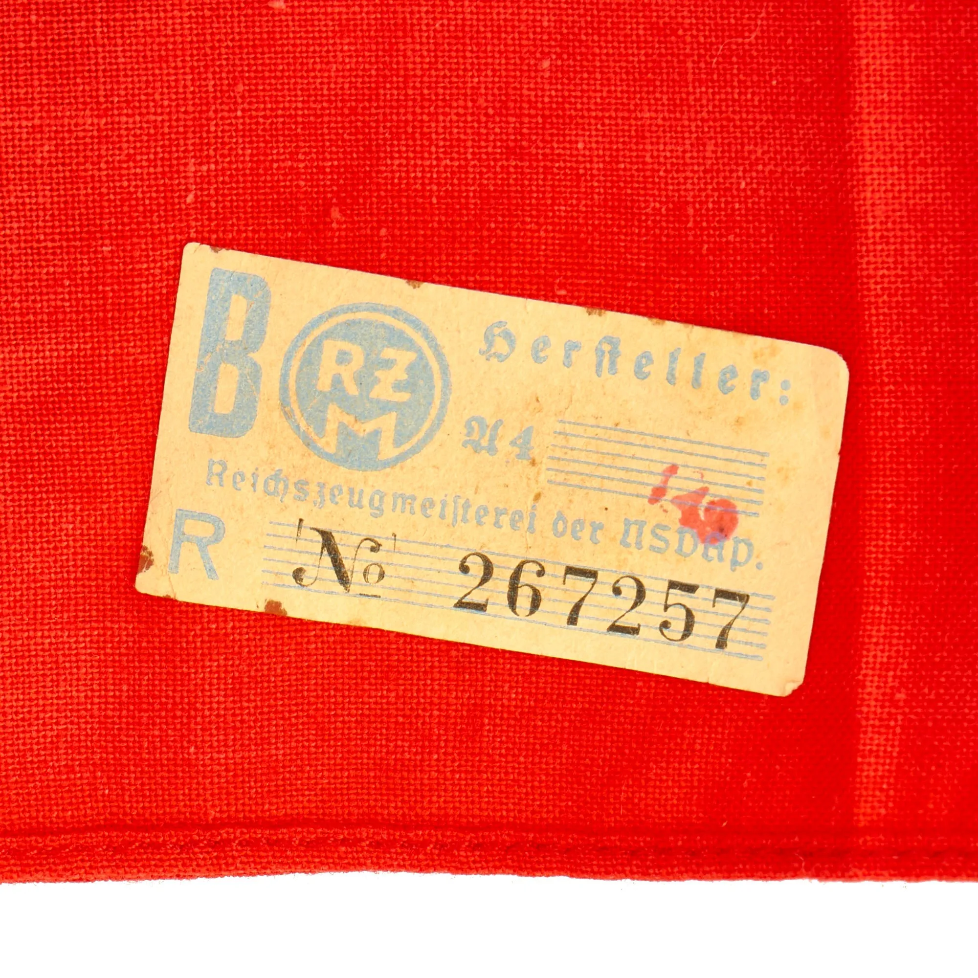 Original German WWII SA Wehrmannschaft Armband with Paper RZM Tag - RZM A4/149