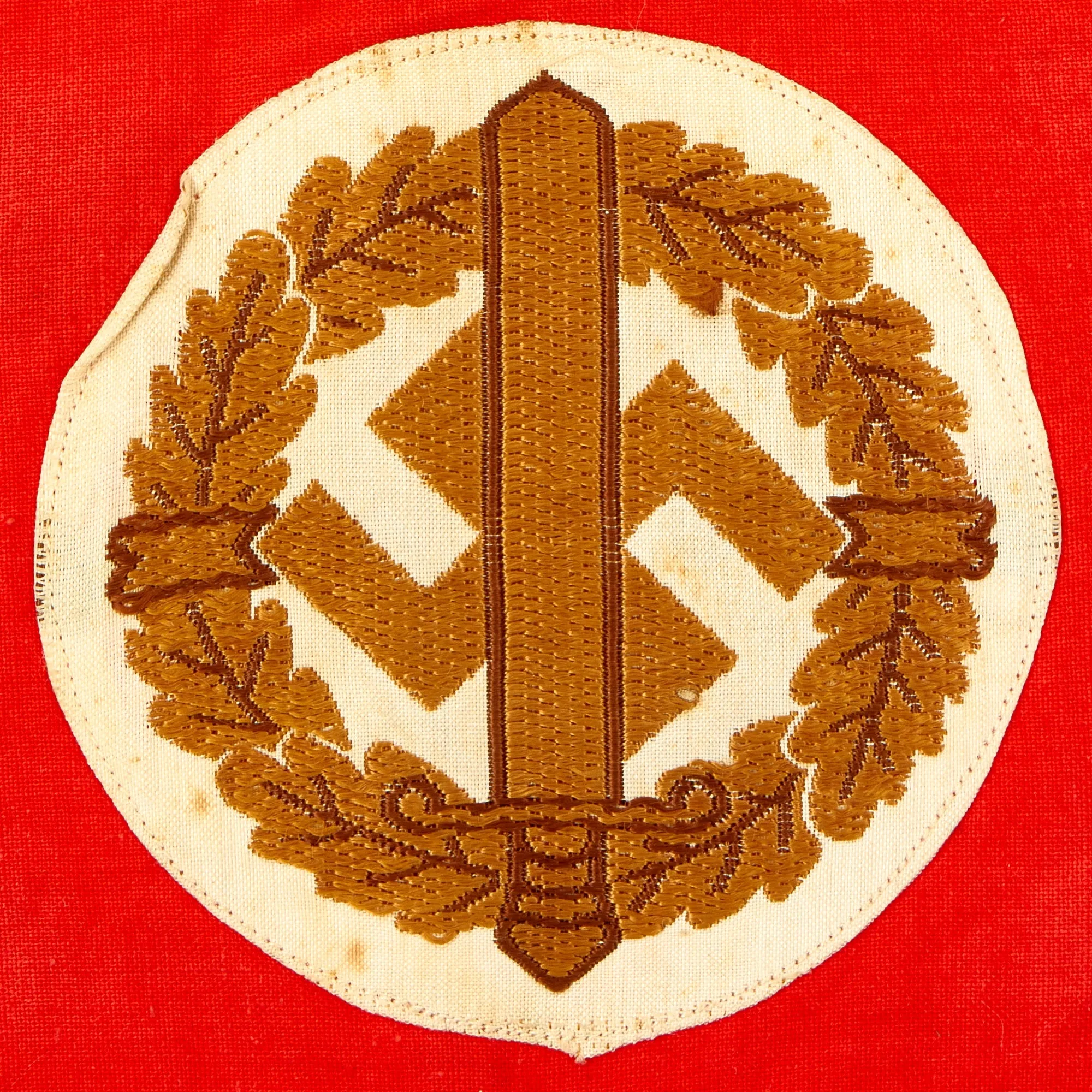Original German WWII SA Wehrmannschaft Armband with Paper RZM Tag - RZM A4/149