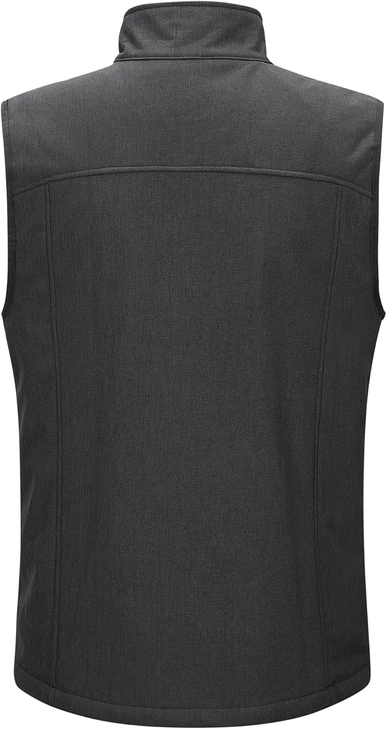 Outdoor Ventures Men's Casual Outerwear Vest Lightweight Winter Zip Up Sleeveless Jacket for Hiking Travel Golf Running