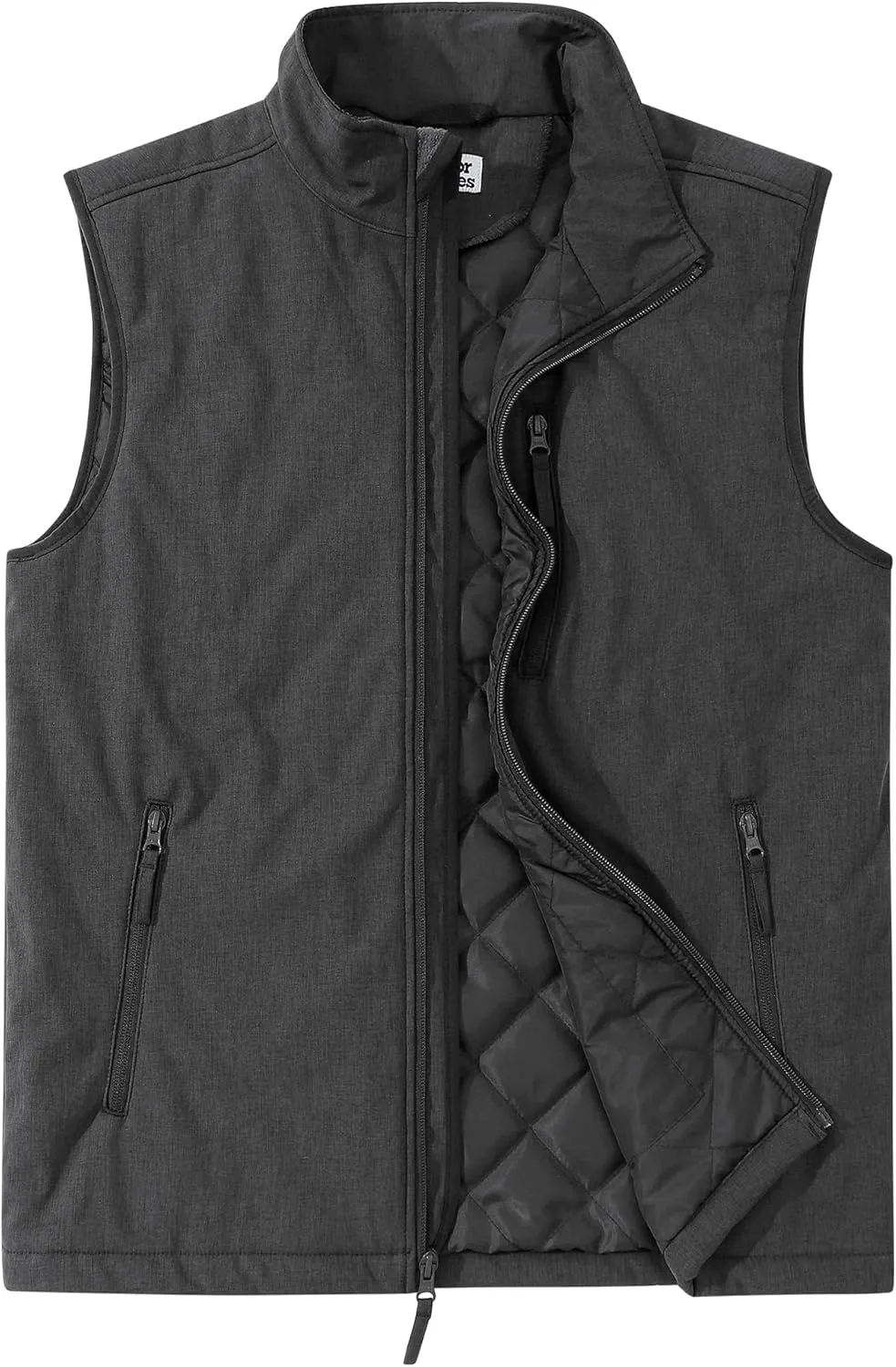 Outdoor Ventures Men's Casual Outerwear Vest Lightweight Winter Zip Up Sleeveless Jacket for Hiking Travel Golf Running
