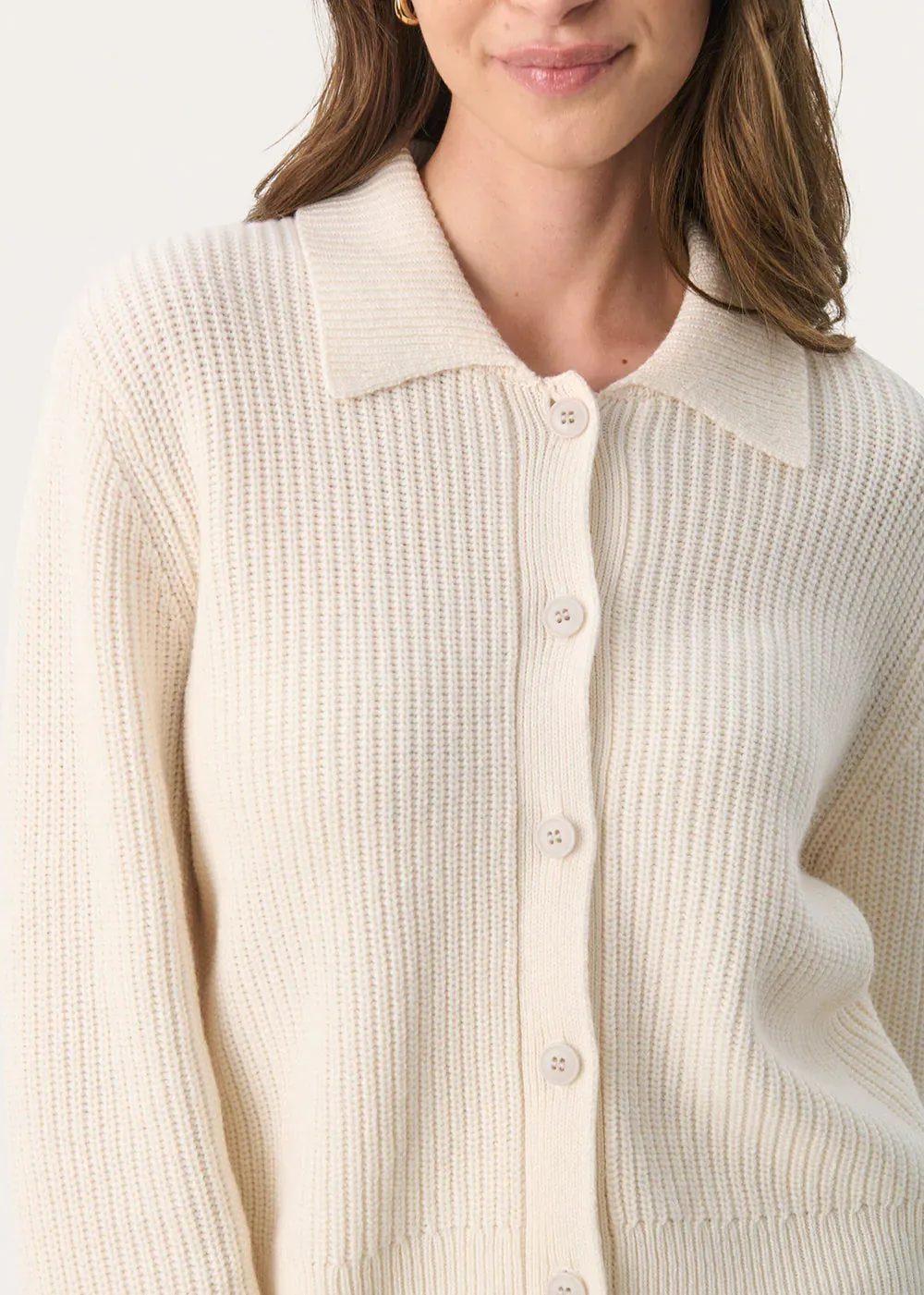 PART TWO LUCIANNA CARDIGAN BIRCH