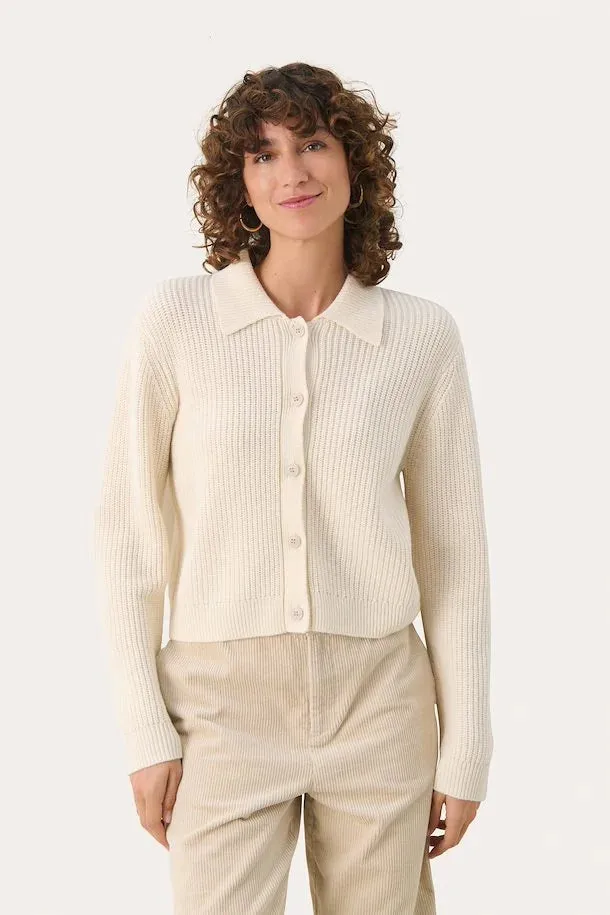 PART TWO LUCIANNA CARDIGAN BIRCH