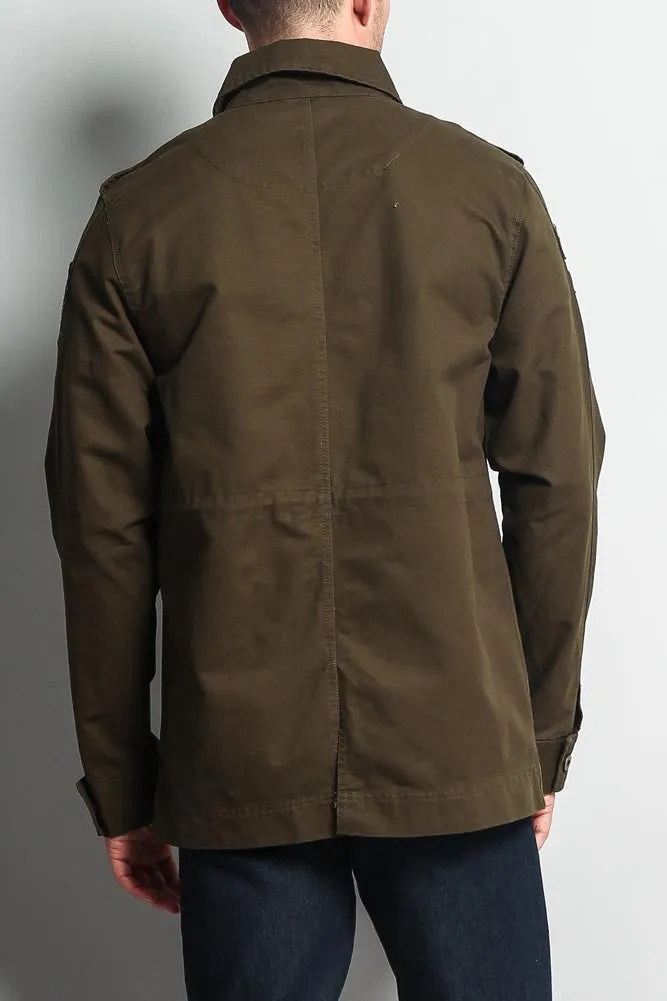 Patched Army Jacket