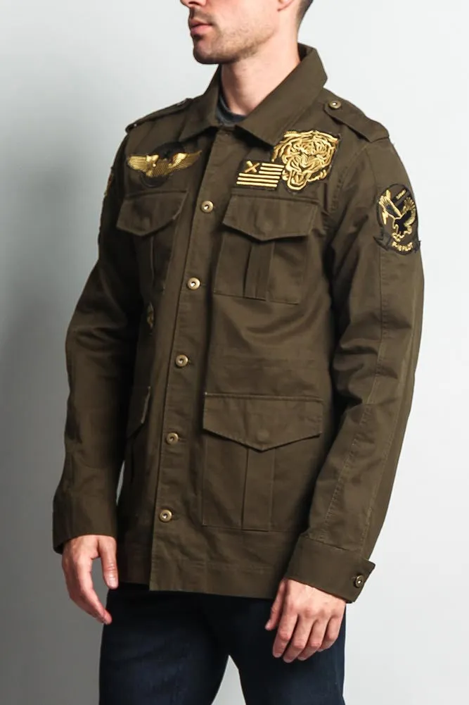 Patched Army Jacket