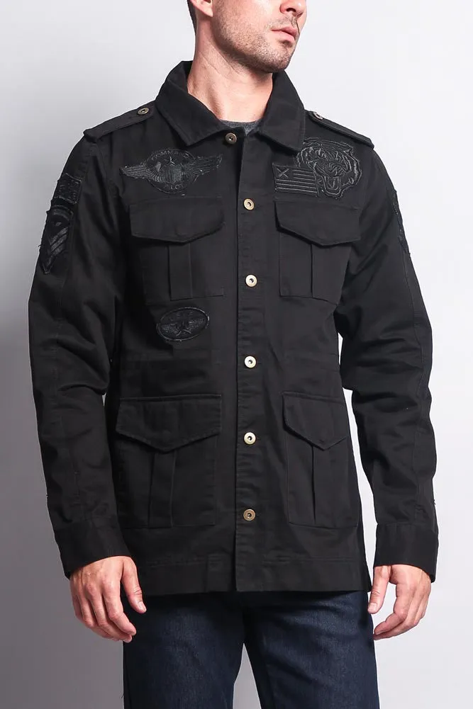 Patched Army Jacket