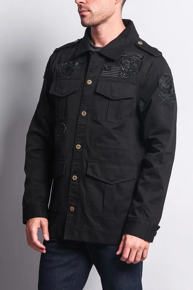 Patched Army Jacket