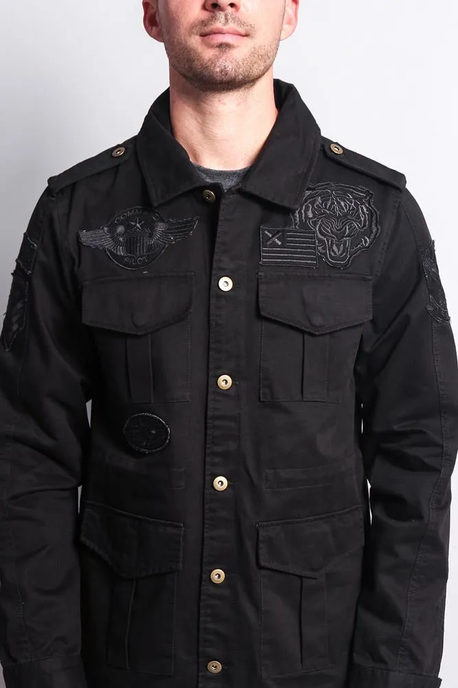 Patched Army Jacket