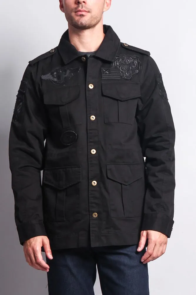 Patched Army Jacket