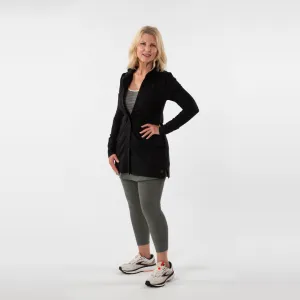 Sedona Extra Long Jacket - Black Noir