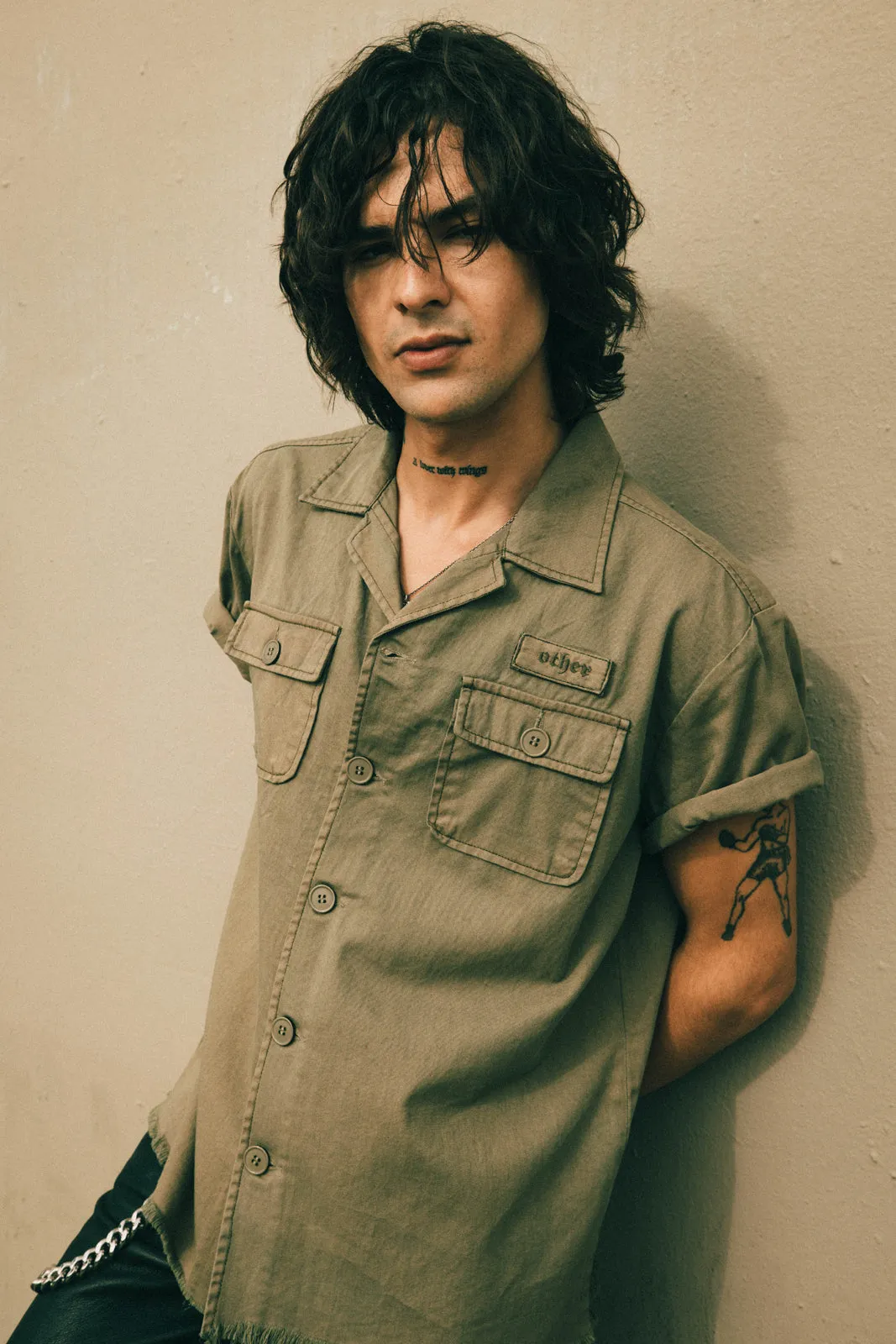 S/S Military Shirt | Military Green