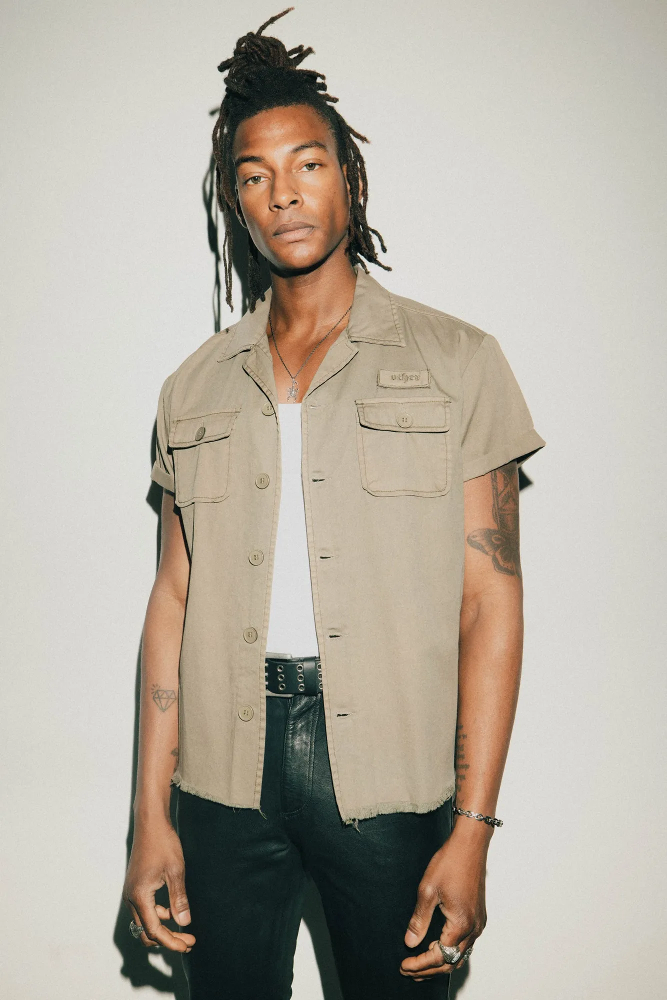 S/S Military Shirt | Military Green