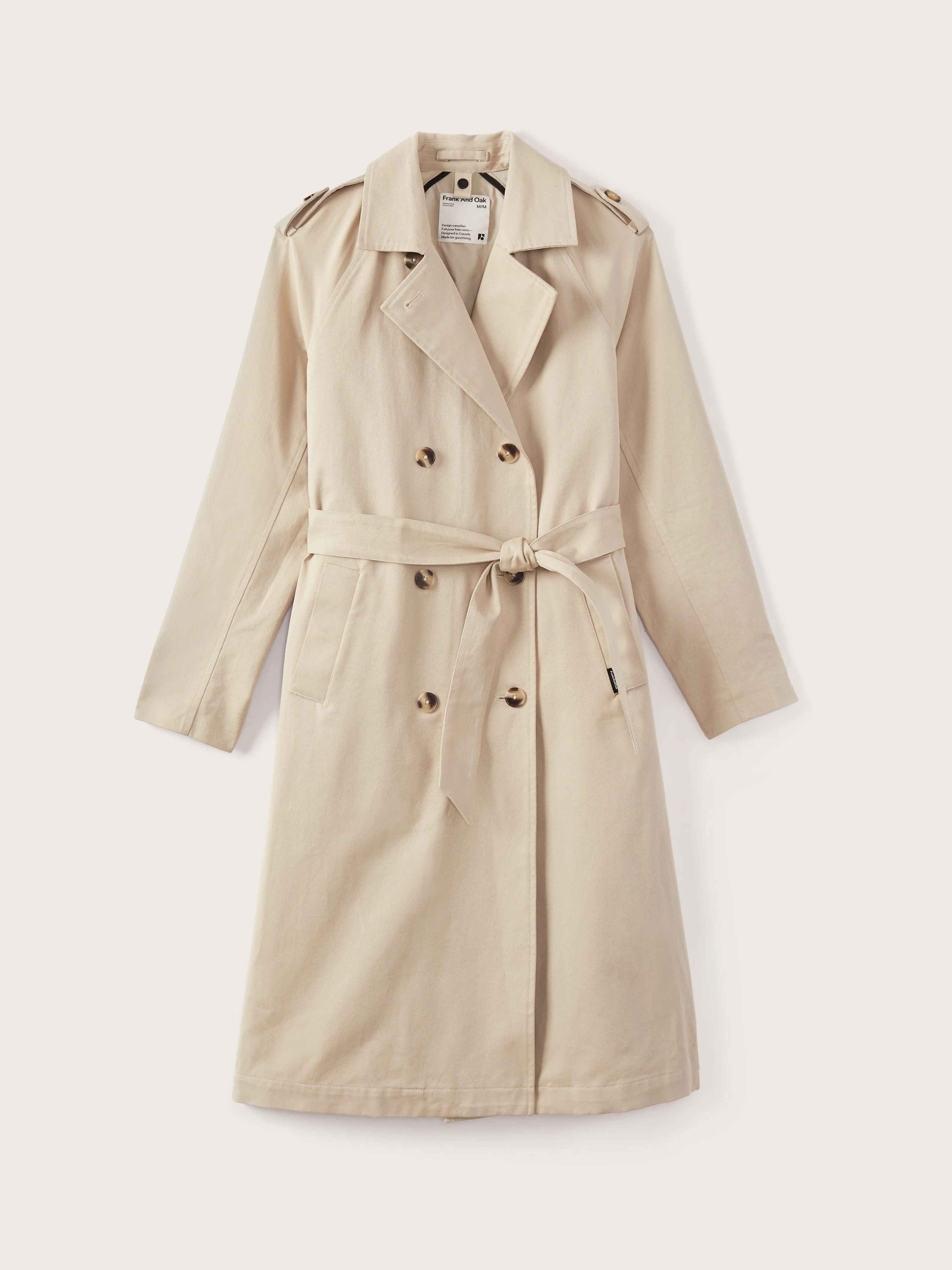 The Kapok Trench Coat in Feather Grey