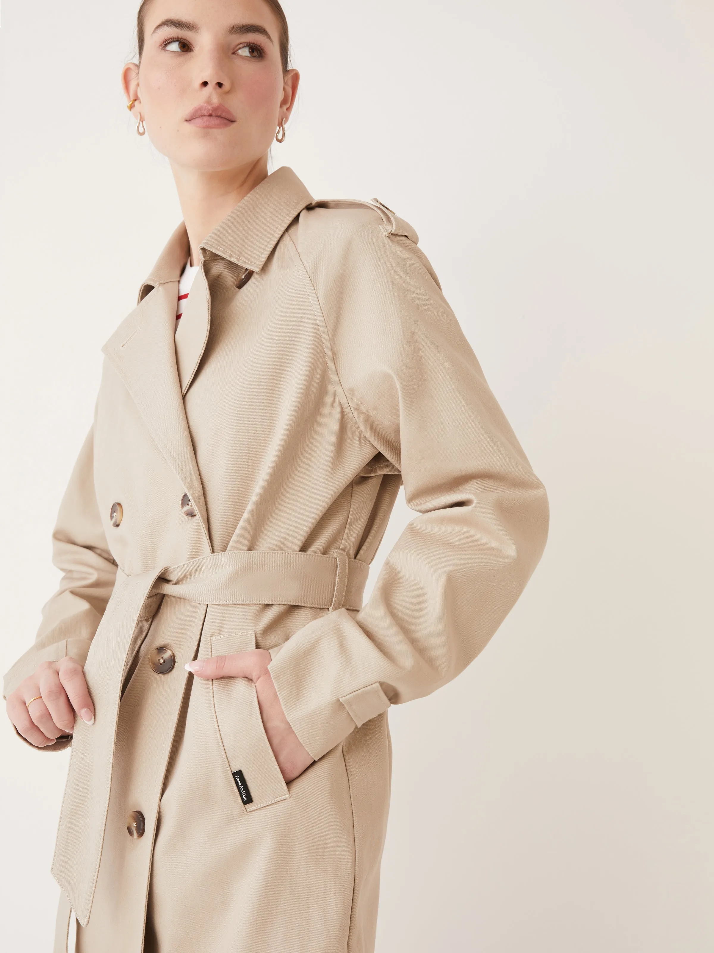 The Kapok Trench Coat in Feather Grey