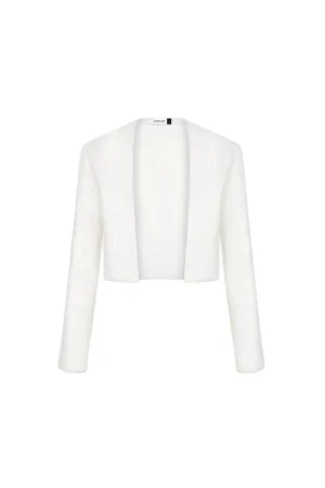 White Beaded Cardigan