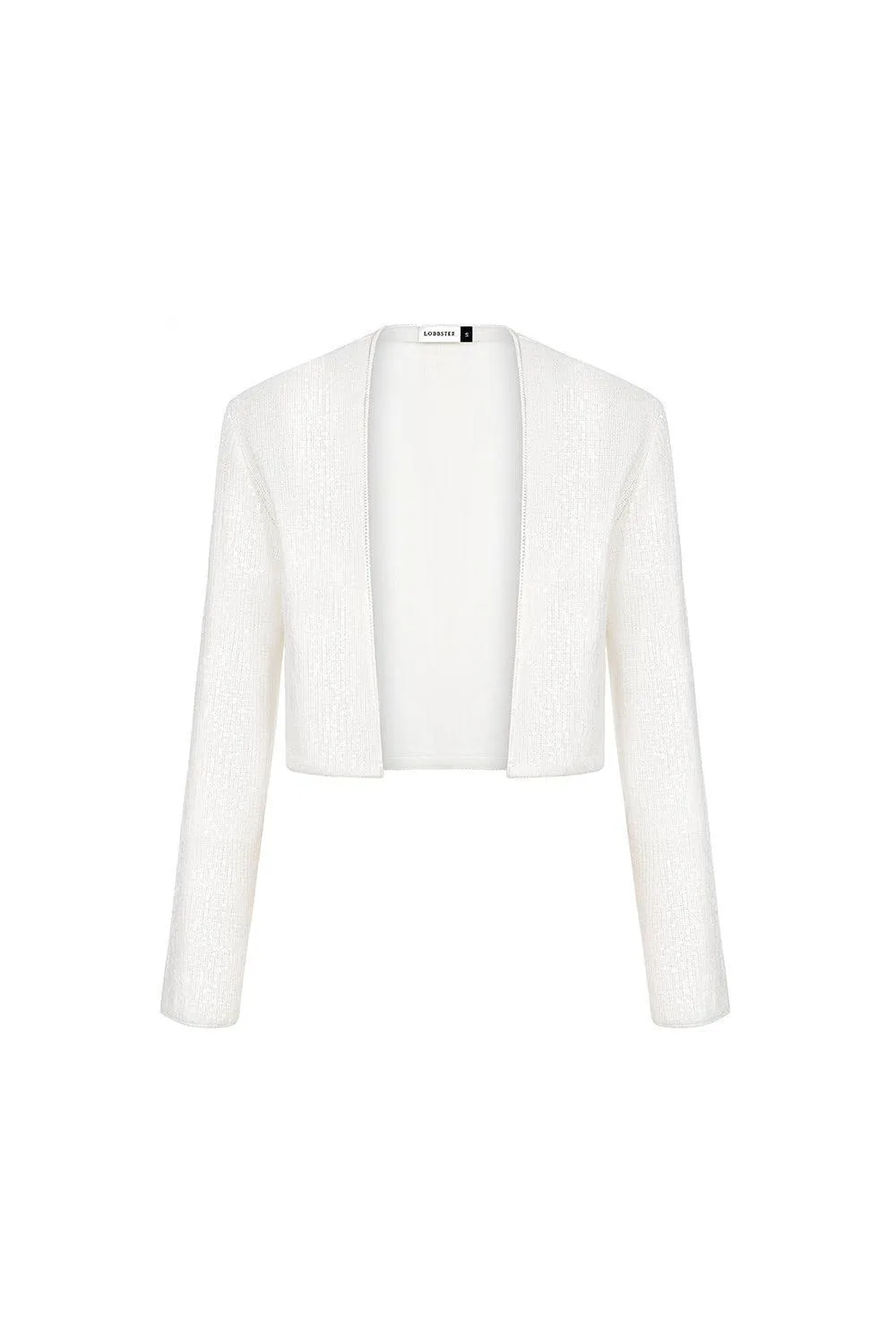 White Beaded Cardigan
