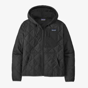 Womens Diamond Quilted Bomber Hoody